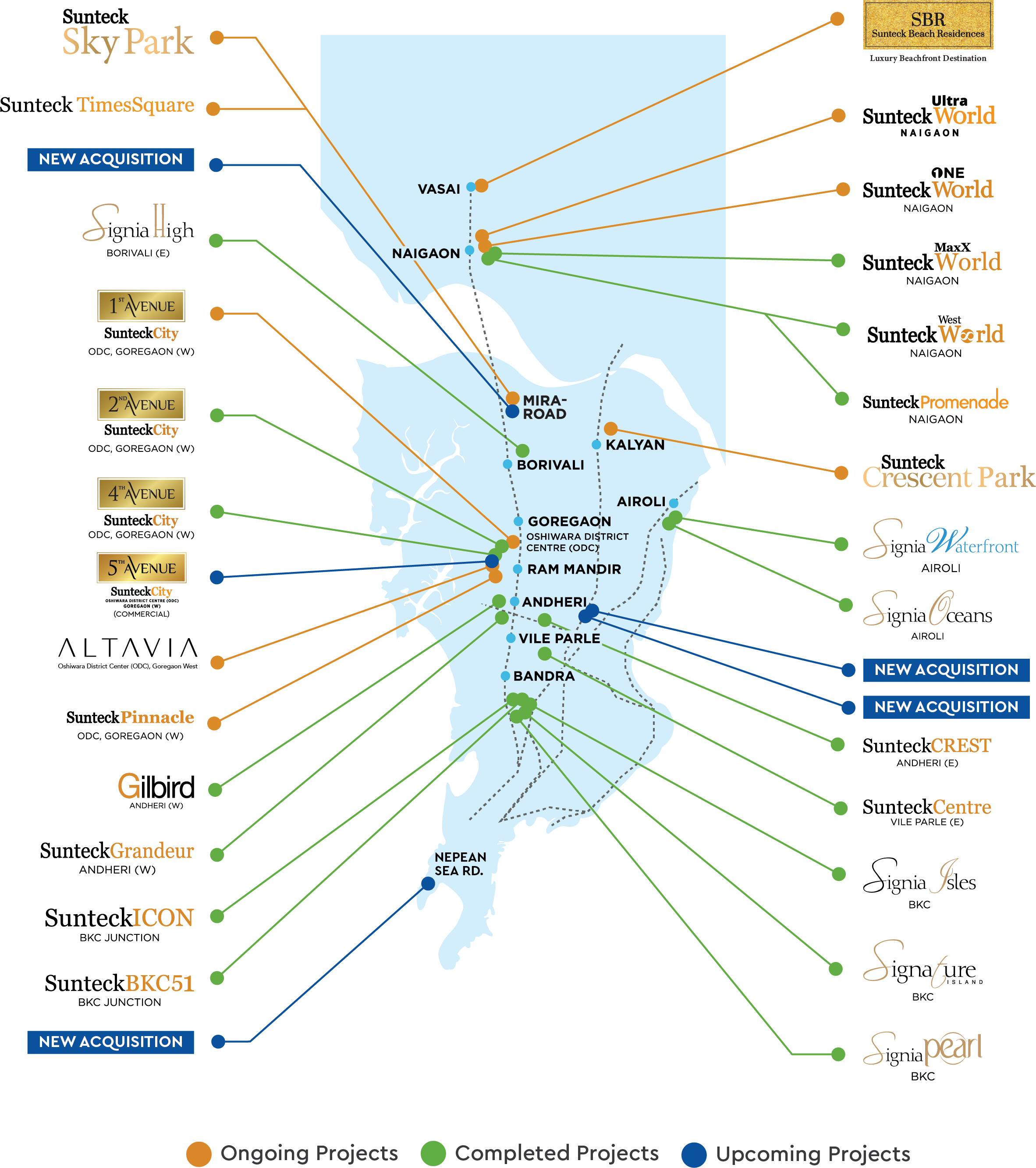 Sunteck Mumbai Project Map